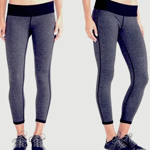 Yosemite James Perse Grey/Black Performance Leggings - Picture 1 of 4